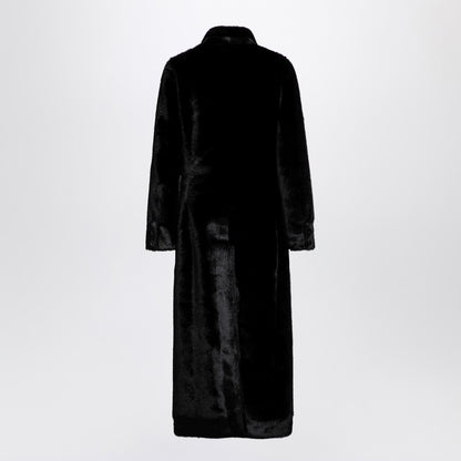 Black Long Faux Fur Coat