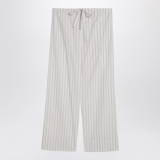 Hypnosta Trousers In White With Stripes