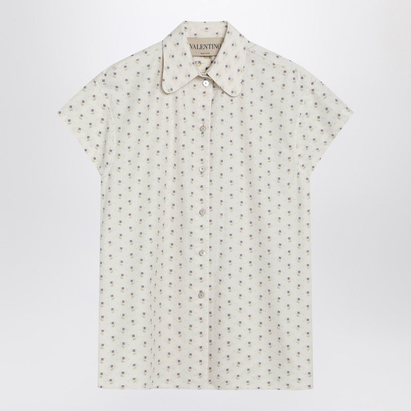 Short-sleeved floral shirt