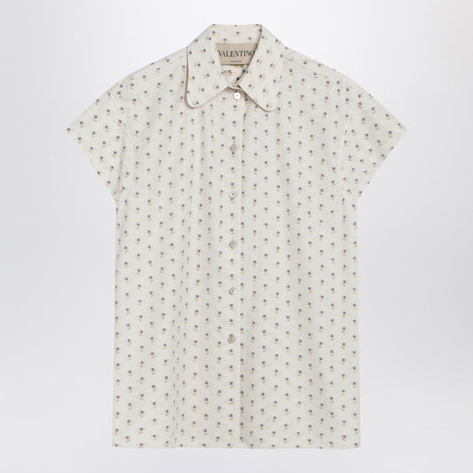 Short-sleeved floral shirt