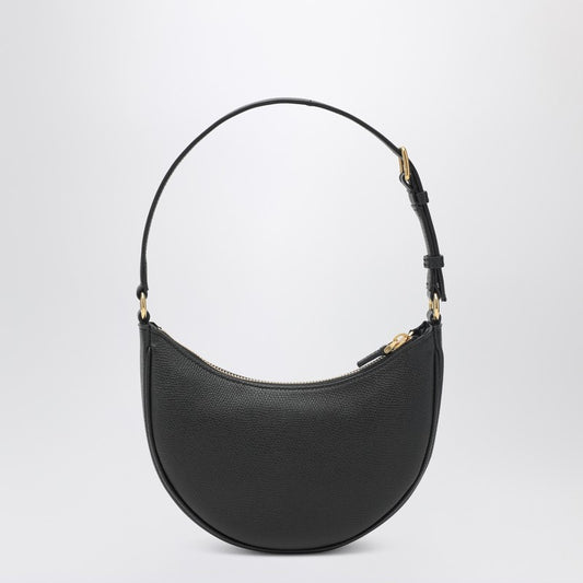 Vlogo Signature Mini Hobo bag in black leather