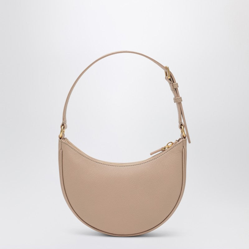 Pink leather Vlogo Signature mini hobo bag
