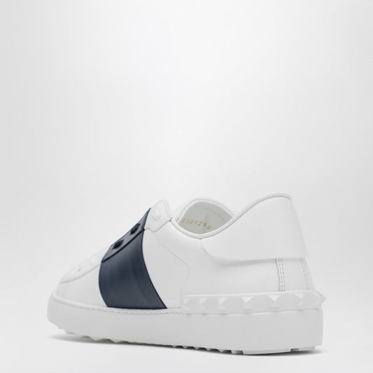 White/Dark blue Open sneaker