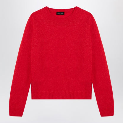 Red Sweater In Cashmere And Silk Blend