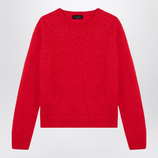 Red Sweater In Cashmere And Silk Blend
