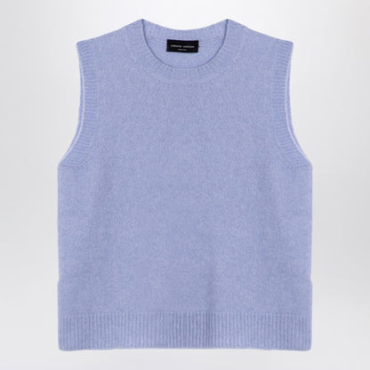 Light Blue Cashmere Blend Waistcoat