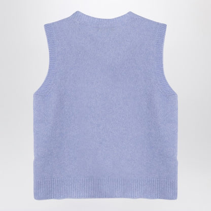 Light Blue Cashmere Blend Waistcoat