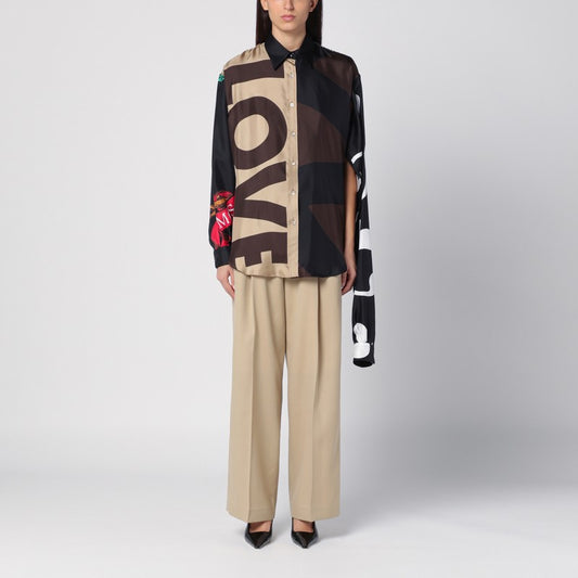 Silk Patchwork Shirt