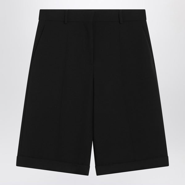 Black Bermuda With Turn-up