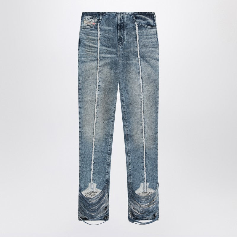 Bootcut Jeans D-Ginna Blue Washed Effect
