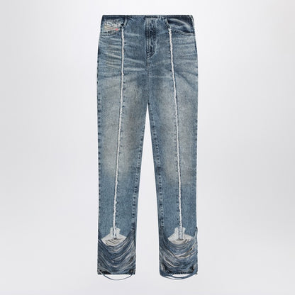 Bootcut Jeans D-Ginna Blue Washed Effect
