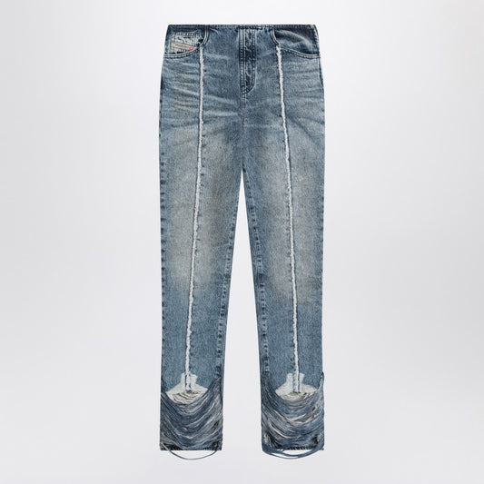 Bootcut Jeans D-Ginna Blue Washed Effect