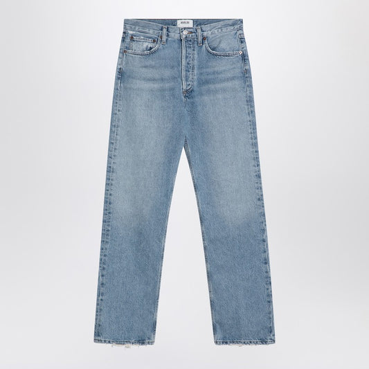 Light Blue Jeans In Regenerated Denim