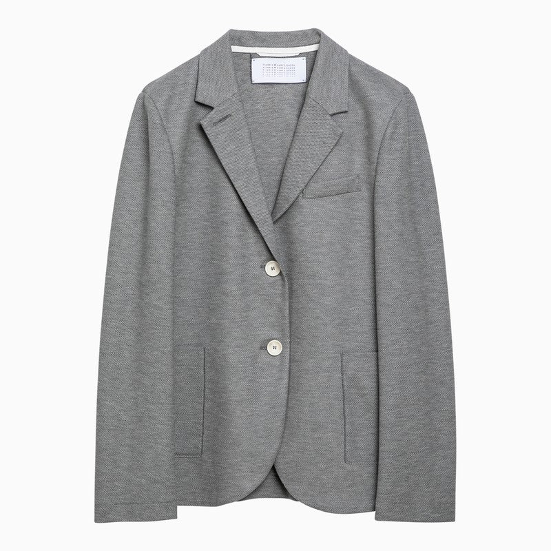 Light Grey Single-breasted Cotton Jacket