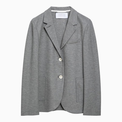Light Grey Single-breasted Cotton Jacket