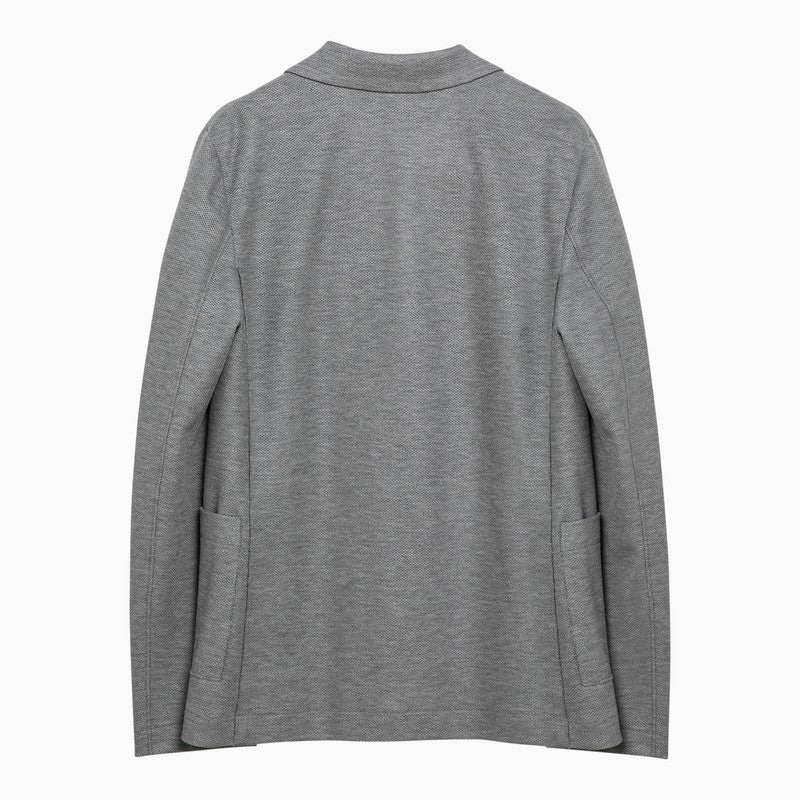 ジャケット Harris Wharf London Light grey single-breasted cotton jacket Harris Wharf London Light grey single-breasted cotton jacket