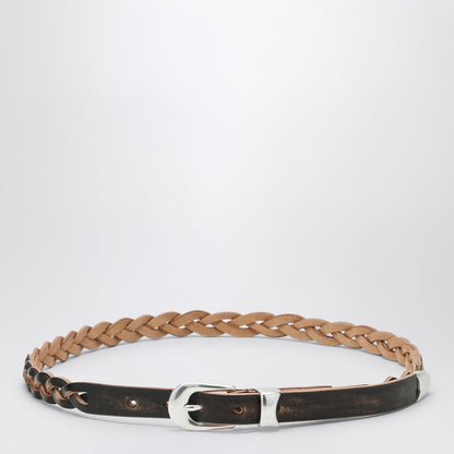 Vintage Black Braided Belt