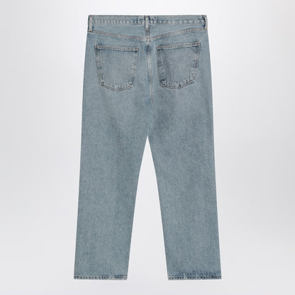 Light Blue Jeans In Regenerated Denim
