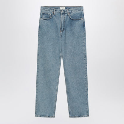 Light Blue Jeans In Regenerated Denim