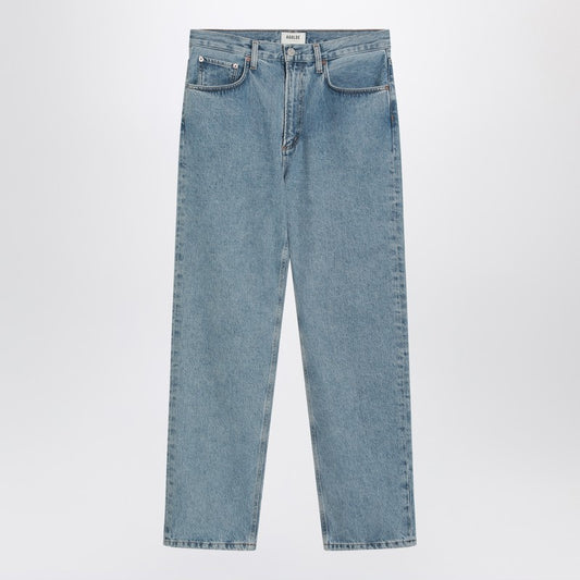 Light Blue Jeans In Regenerated Denim