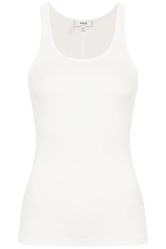 Sleeveless Ribbed-Knit Top