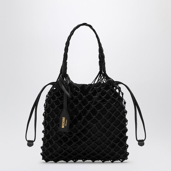 Basket Net Black Nappa Bag