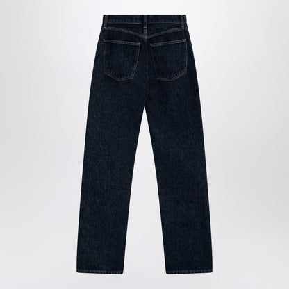 Dark Blue Jeans In Organic Denim