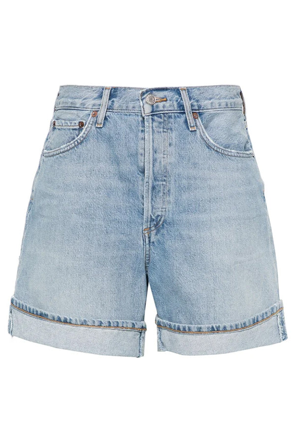 Dame High-Waisted Denim Shorts