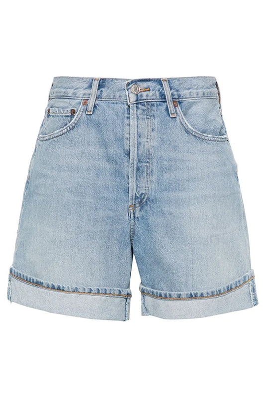Dame High-Waisted Denim Shorts