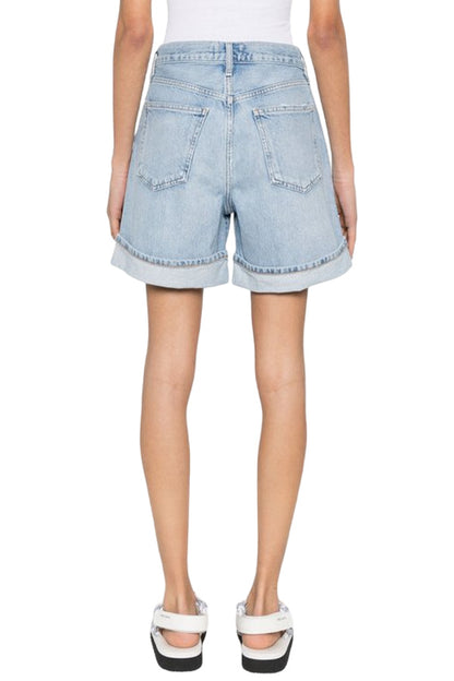 Dame High-Waisted Denim Shorts