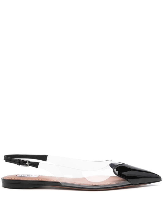 Le Coeur Ballet Flats With Back Strap