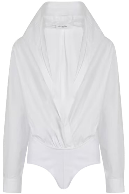Hooded Body Shirt In Cotton Poplin