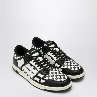 Skel Top Low Black/White Plaid Sneaker