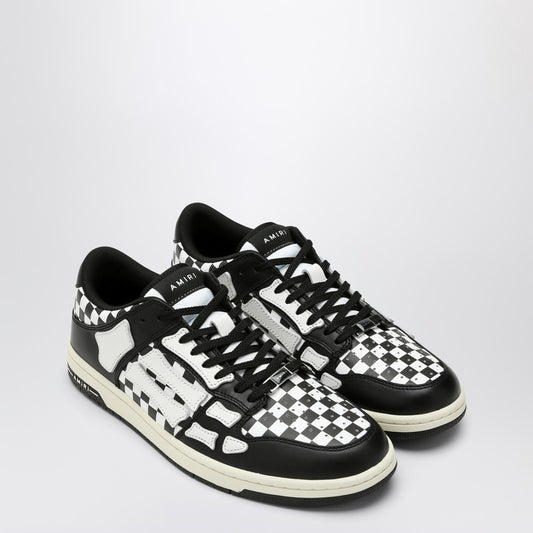 Skel Top Low Black/White Plaid Sneaker