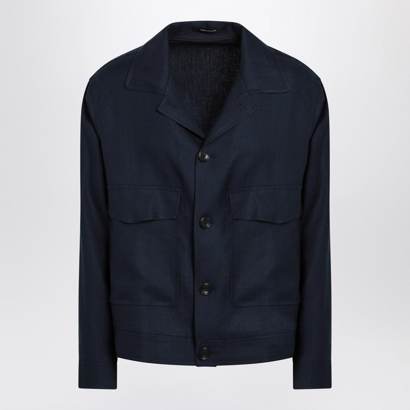 Blue Linen Jacket