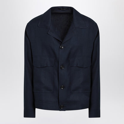 Blue Linen Jacket