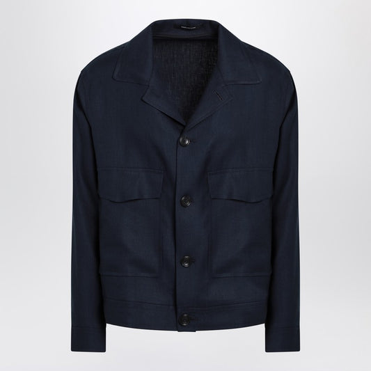 Blue Linen Jacket