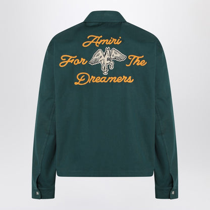 Green Zipped Jacket With Logo