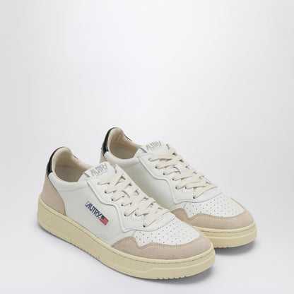 Medalist Trainer In White/black Leather And Suede