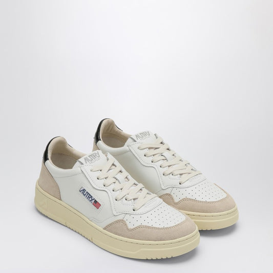 Medalist Trainer In White/black Leather And Suede