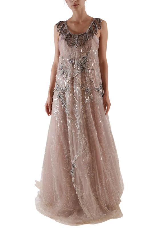 ANTIQUE ROSE GOWN