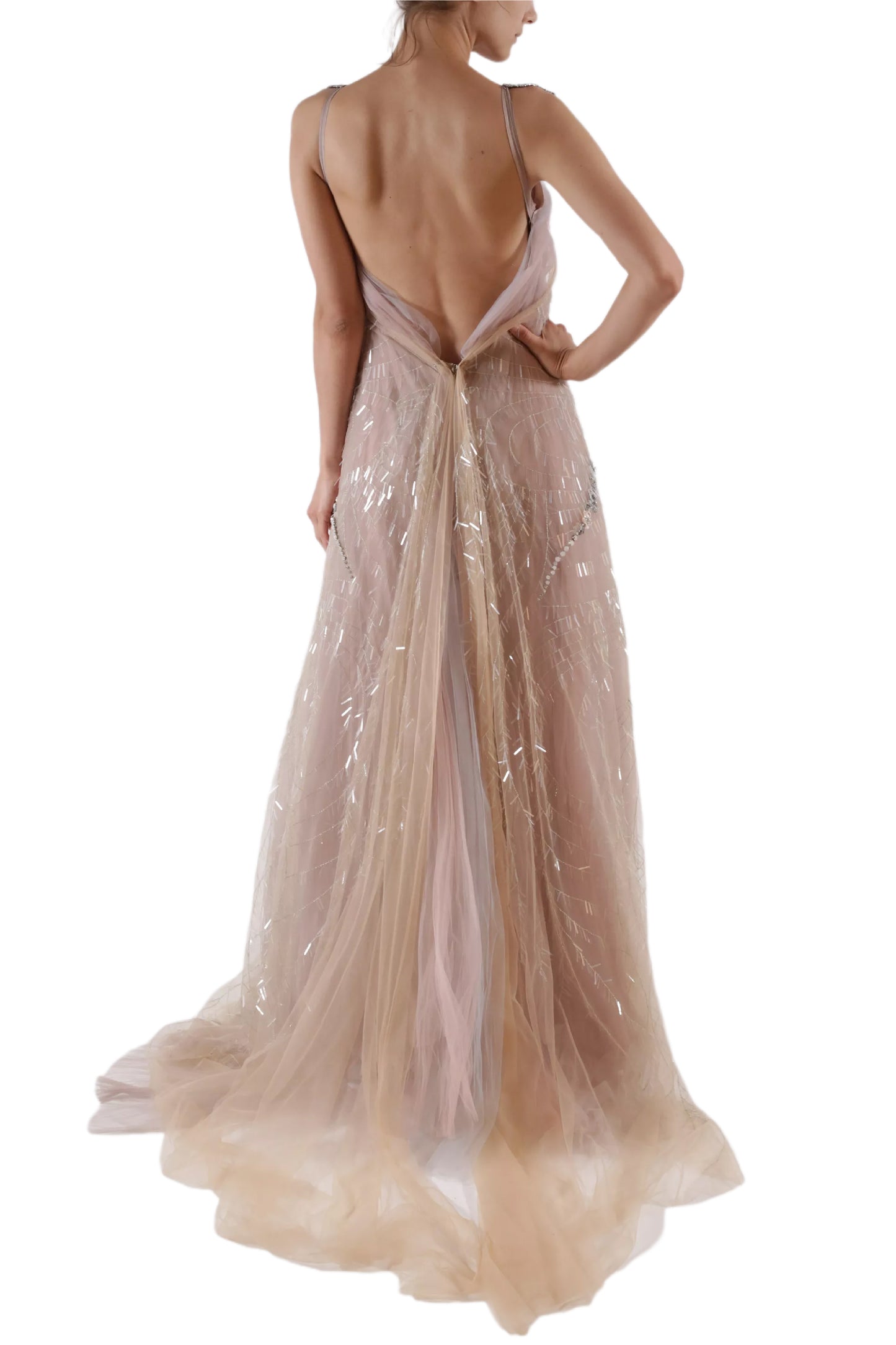 ANTIQUE ROSE GOWN