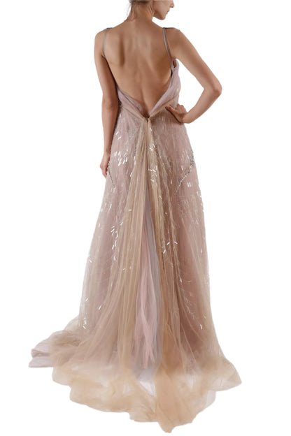 ANTIQUE ROSE GOWN