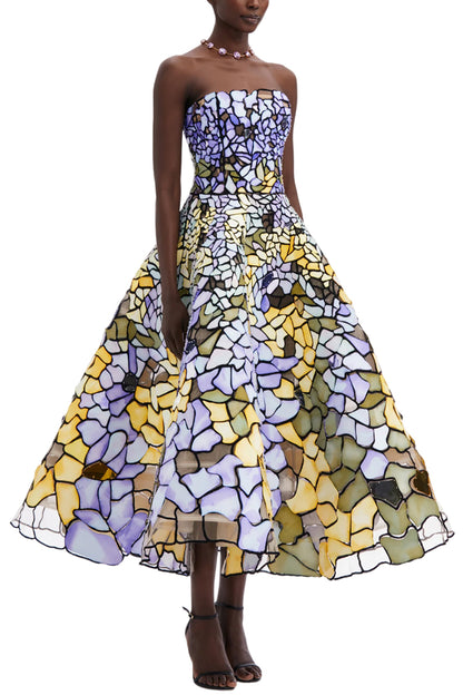 ART NOUVEAU STAINED GLASS GOWN