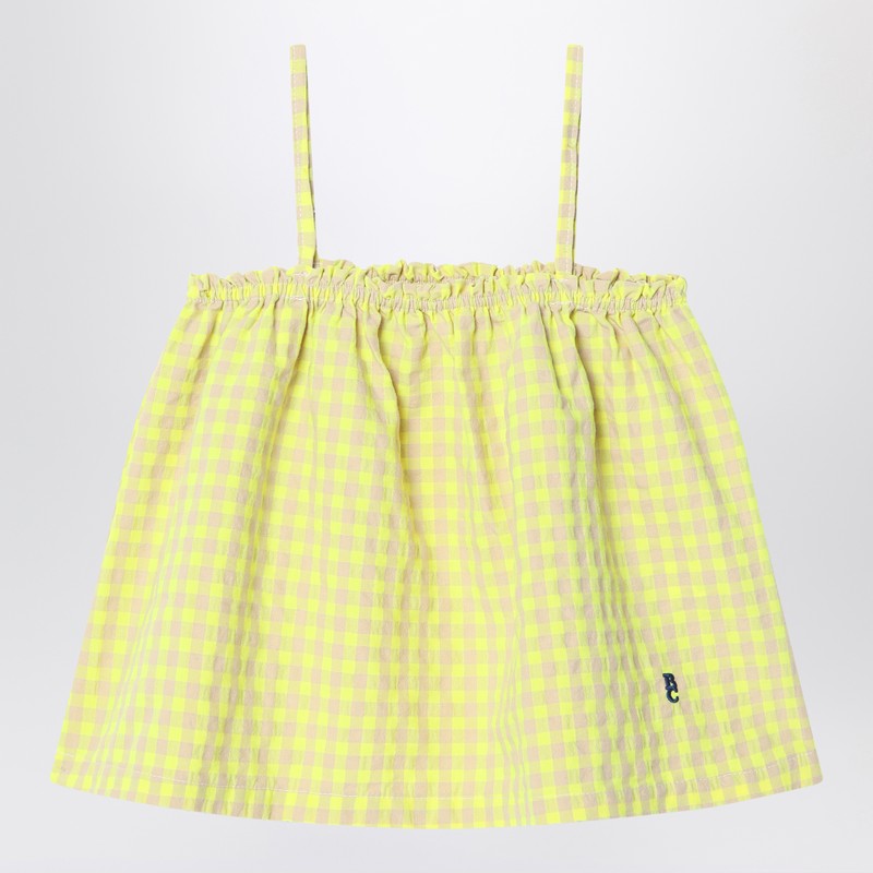 Yellow Top In Vichy Fabric