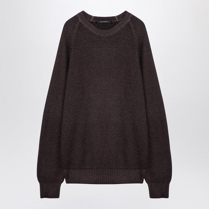Brown Virgin Wool Pullover