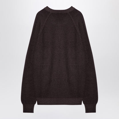 Brown Virgin Wool Pullover