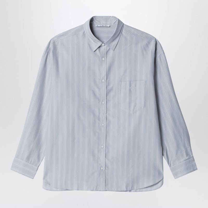 Striped button-up grey
