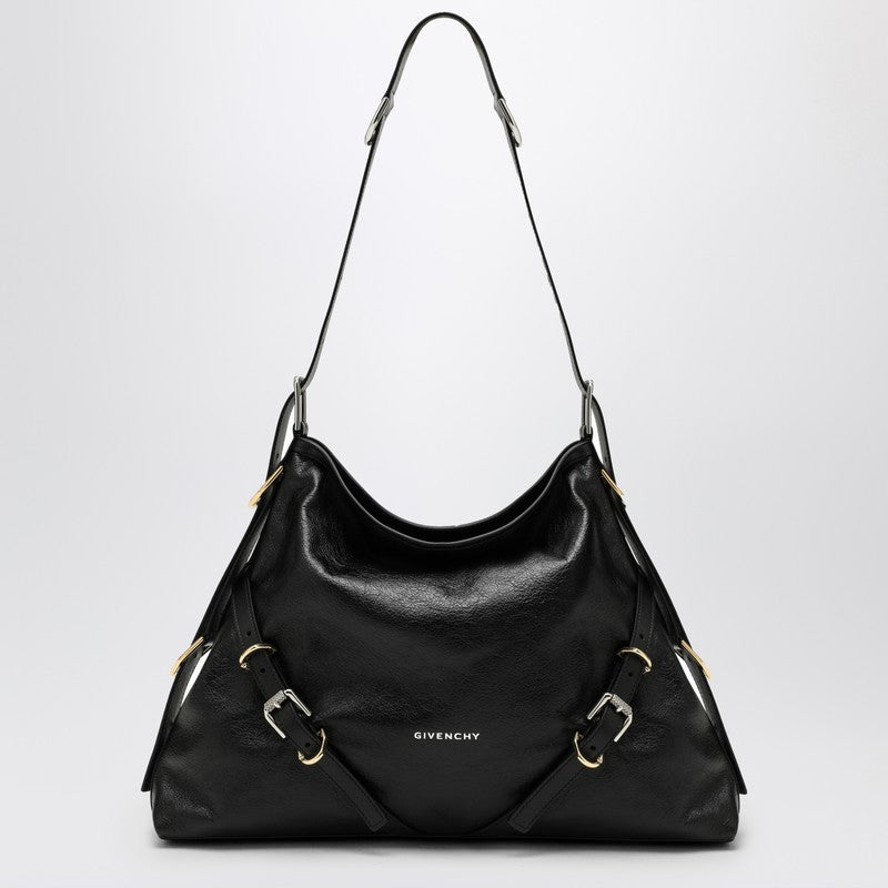 Medium Voyou Bag In Black Leather