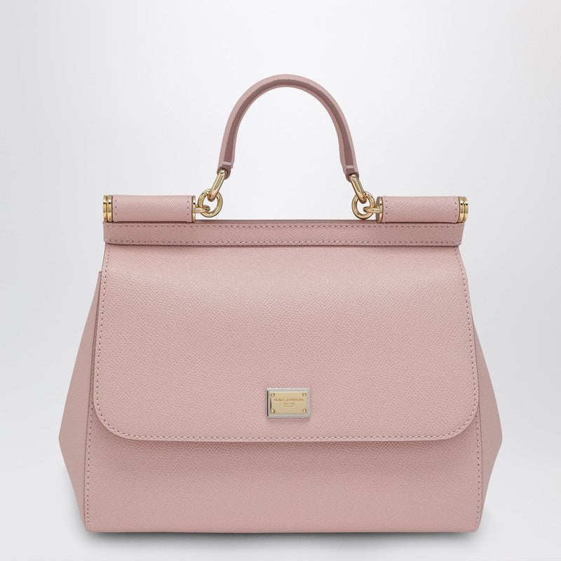 Large Sicily top-handle bag in pink